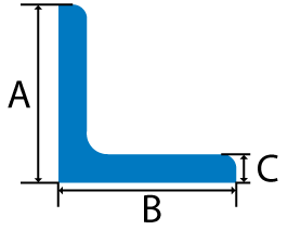 Aluminum Angle cross section