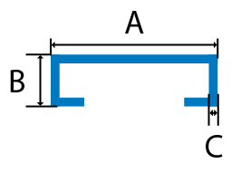 Aluminum Safety Grip cross section